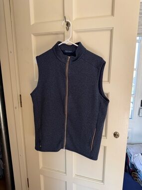 Peter Millar Crown Crafted Match Vest | Navy | Size Medium | Full Zip